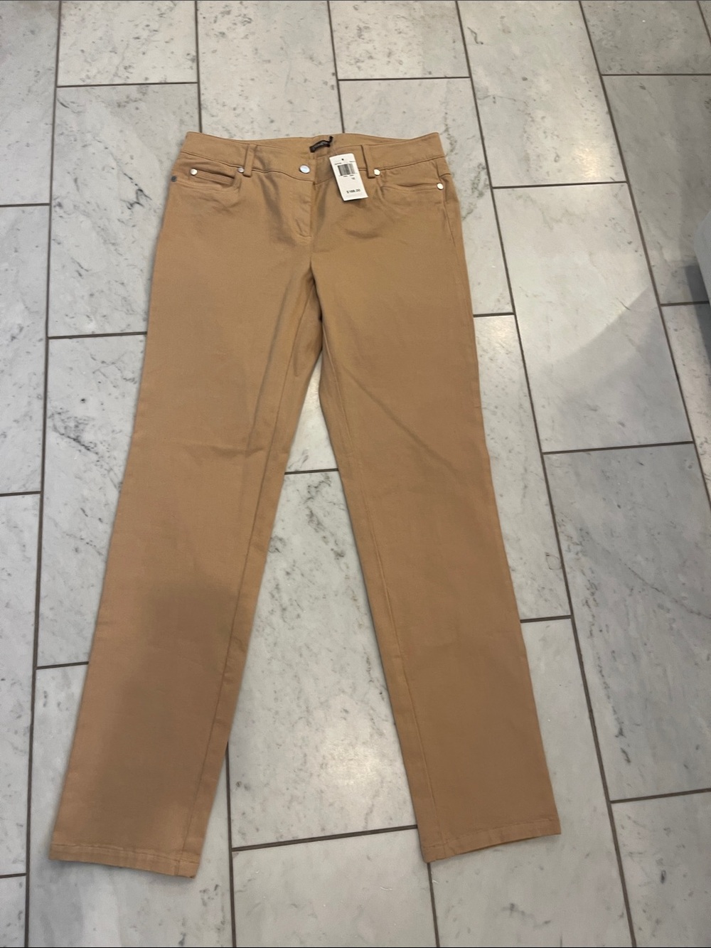 J. McLaughlin NWT Size 10 Women’s Camel Straight-Leg Jeans